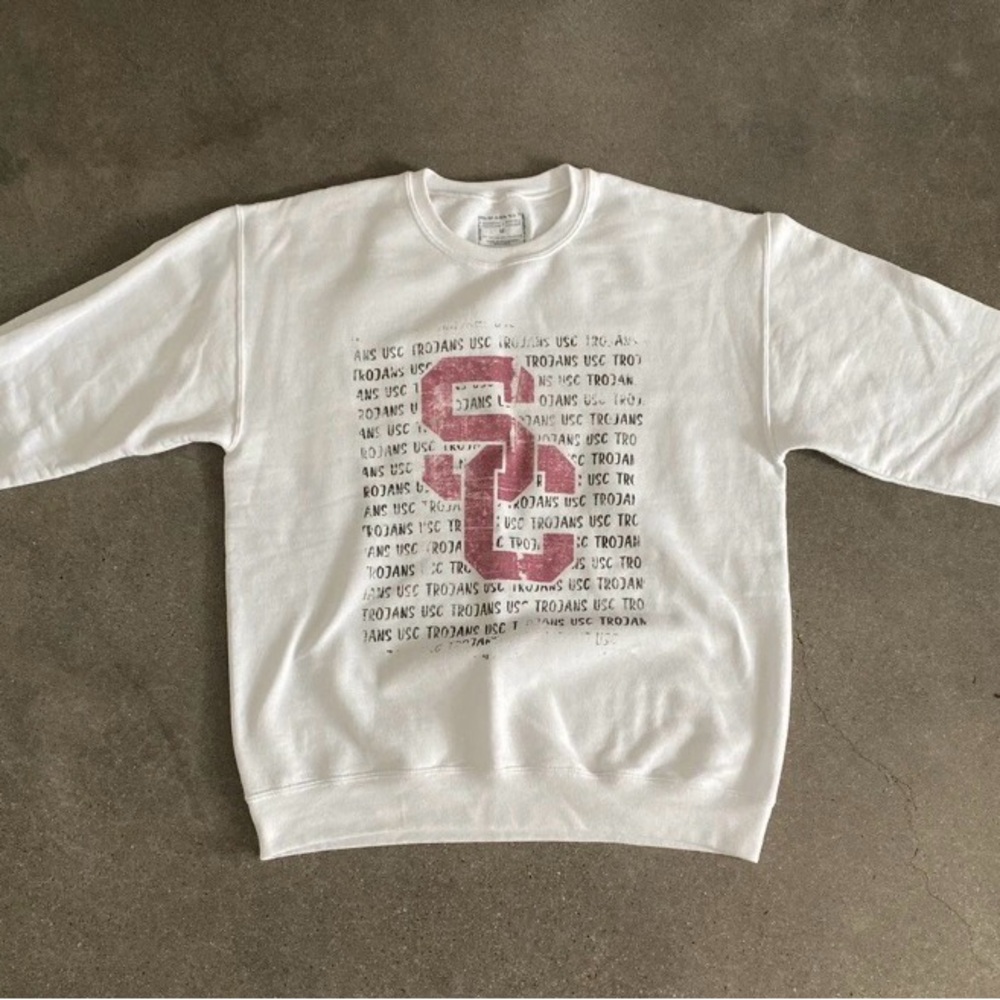 White USC Trojans Sweater